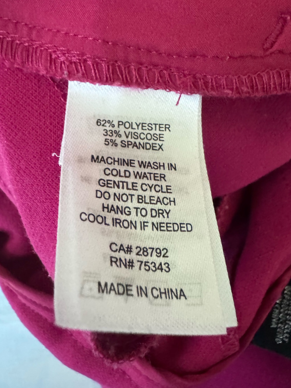 Christian Lacroix Pants Women’s Sz 6 Trouser Wide Leg High-Rise fuchsia pink - Picture 6 of 6